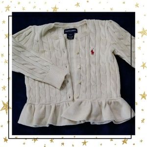 Toddler Girls RL Polo Button Down Sweater